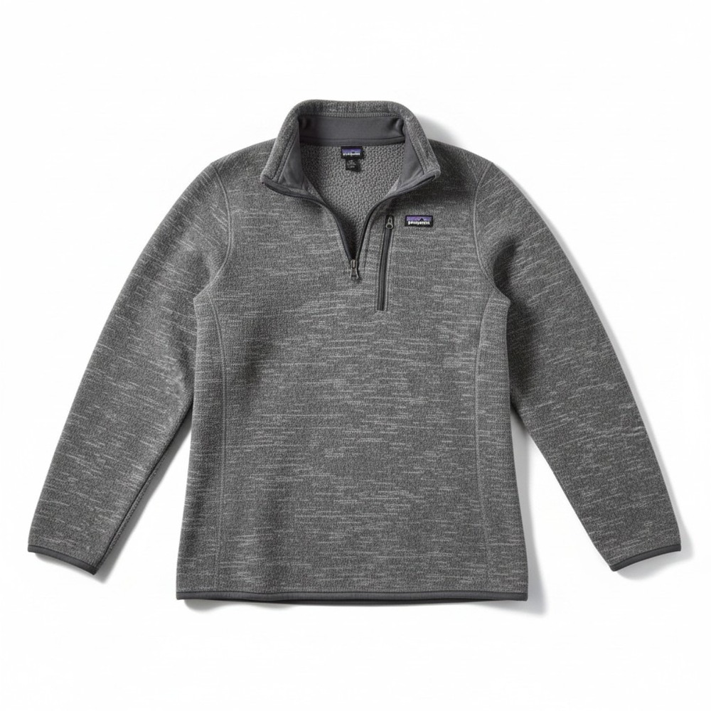 Patagonia Better Sweater XL 14 Gray 1/4‎ Zip Fleece Pullover Gorpcore